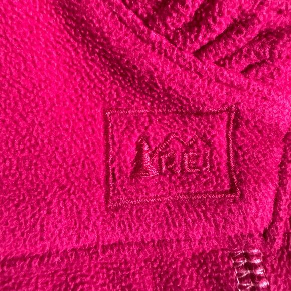 REI Pink Fleece Owl Embroidery Zip Hoodie Jacket Kids 18MO Lightweight Outdoors - Picture 9 of 9